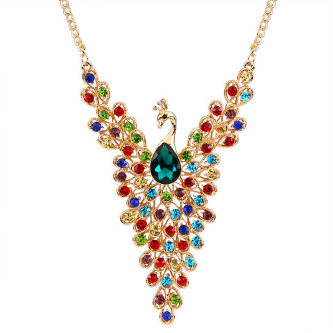 "Pretty as a Peacock" Pendant Necklace