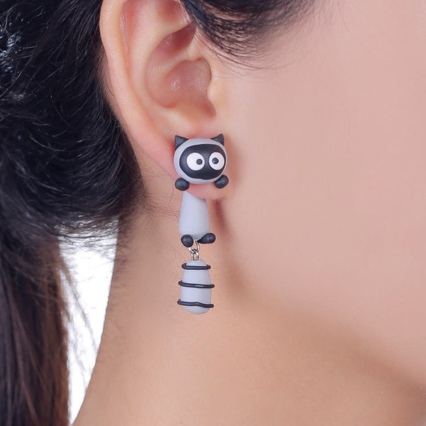 Raccoon earrings sale