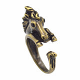 Bronco Horse Animal Wrap Ring