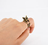 Cute Bulldog Adjustable Ring