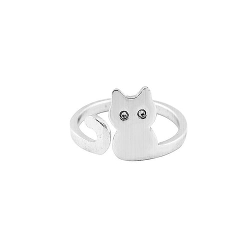 Cute Adjustable Cat Ring