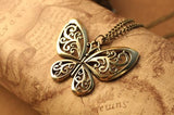 Hollow Butterfly Pendant Necklace