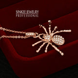 Crystal Spider Necklace