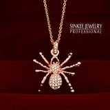 Crystal Spider Necklace