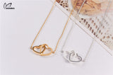 Double Heart Infinity Necklace