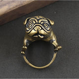 Chilling Bulldog Ring