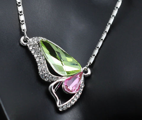 Sparkling Butterfly Necklace