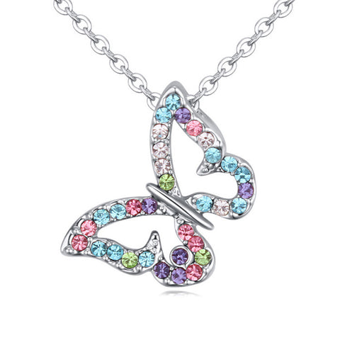 Crystal Mini Butterfly Necklace