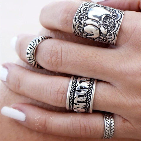Boho Elephant Ring