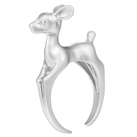 Adjustable Deer Animal Wrap Ring