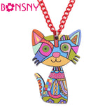 Geometric Cat Necklace