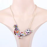 Floral Cat Necklace