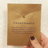 Friendship Anchor Gold Plated Pendant Necklace