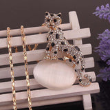 Crystal Leopard Necklace