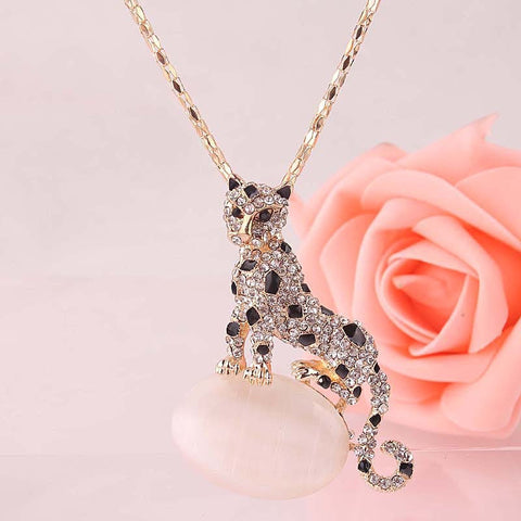 Crystal Leopard Necklace