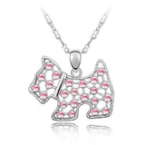 Fine Jewelry Jewelry Austria Crystal Westie For Scottish Scottie Dog Puppy Pendant Chain Necklace Christmas Best Friend Gift New