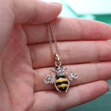 Rose Gold Bee Necklace