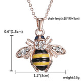 Rose Gold Bee Necklace