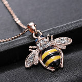 Rose Gold Bee Necklace