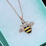 Rose Gold Bee Necklace