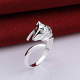 Crystal Eyes Fox Ring