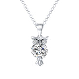 Tiny Owl Pendant Necklace