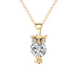 Tiny Owl Pendant Necklace