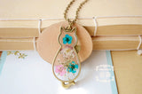 Dried Flowers Cat Necklace