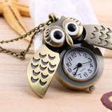 Pocket Watch Owl Necklace