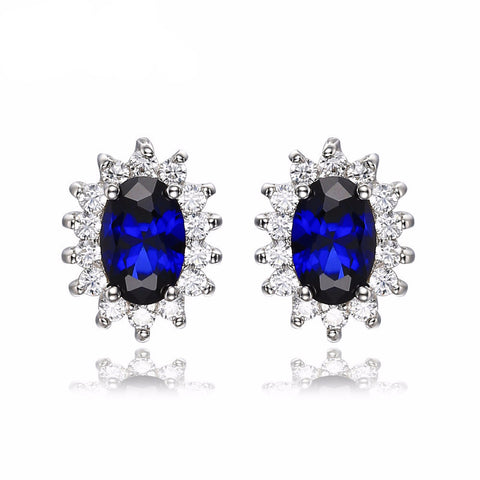 Blue Sapphire Earrings