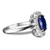 Ocean Blue Sapphire Ring