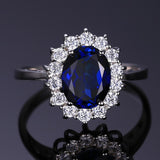 Ocean Blue Sapphire Ring