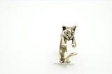 Realistic Cat Wrap Ring