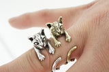 Realistic Cat Wrap Ring