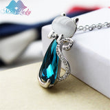 Crystal Bow Necklace