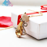 Crystal Bow Necklace