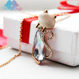 Crystal Bow Necklace