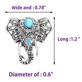 Turquoise Elephant Ring