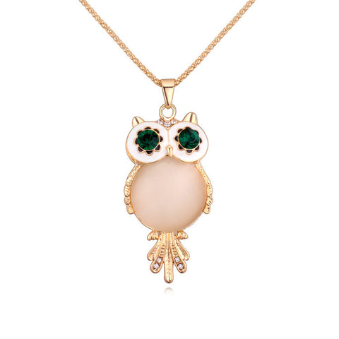 Gem Owl Necklace