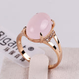 Oval Gem Pink Ring