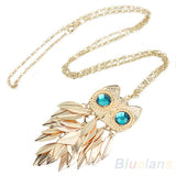 Gold Plated Feather Necklace