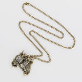 Antique Owls On Branch Necklace