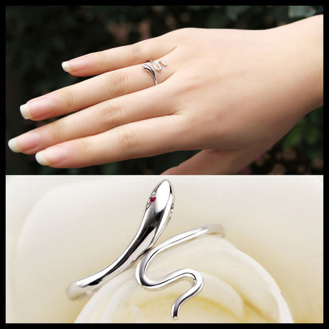 Soft Snake Silver Ring