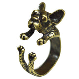 French Bulldog Animal Wrap Ring