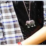 Crystal Elephant Necklace