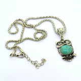 Turquoise Owl Necklace