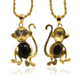 Monkey Pendant Necklace