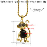 Monkey Pendant Necklace