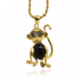 Monkey Pendant Necklace