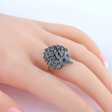 Crystal Hedgehog Ring